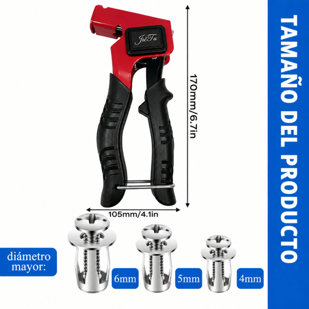 Set de 30/90 Tuercas Remachables de Cabeza Redonda, Acero al Carbono Galvanizado - Resistentes, Antioxidantes, para Chapa Metálica, Auto, Moto y Muebles (M4-M6)