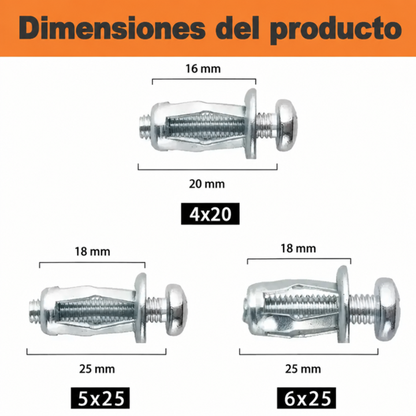 Set de 30/90 Tuercas Remachables de Cabeza Redonda, Acero al Carbono Galvanizado - Resistentes, Antioxidantes, para Chapa Metálica, Auto, Moto y Muebles (M4-M6)