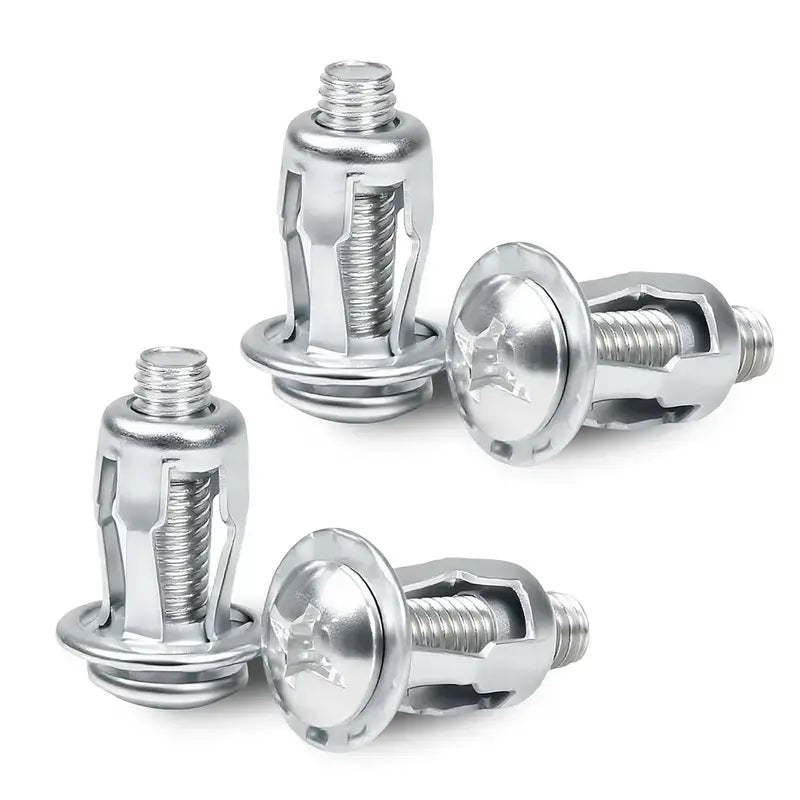 30Pcs/90Pcs Heavy-Duty Zinc-Plated Carbon Steel Button Rivet Nuts Set - Durable, Rustproof, Bolt-Compatible Industrial Auto/Motorcycle & Furniture Hardware for Sheet Metal Repair, Panel Fixing (M4-M6 Sizes)