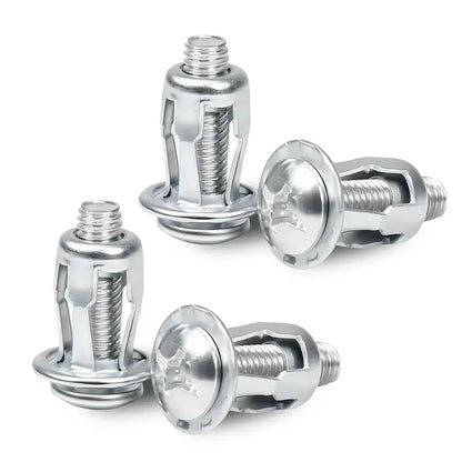 30Pcs/90Pcs Heavy-Duty Zinc-Plated Carbon Steel Button Rivet Nuts Set - Durable, Rustproof, Bolt-Compatible Industrial Auto/Motorcycle & Furniture Hardware for Sheet Metal Repair, Panel Fixing (M4-M6 Sizes)