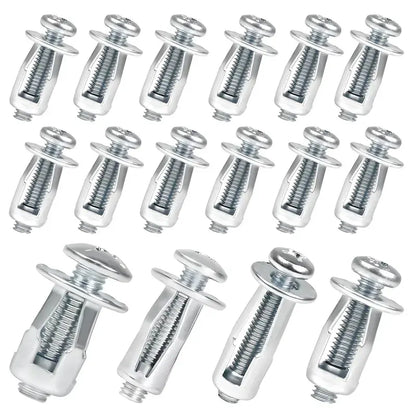 30Pcs/90Pcs Heavy-Duty Zinc-Plated Carbon Steel Button Rivet Nuts Set - Durable, Rustproof, Bolt-Compatible Industrial Auto/Motorcycle & Furniture Hardware for Sheet Metal Repair, Panel Fixing (M4-M6 Sizes)